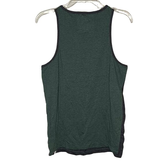Michigan State MSU Mens Tank Top Colosseum | Green Charcoal Gray | Size Small - Picture 3 of 5